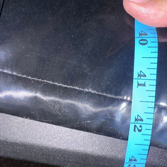 Jane Post $595 High Gloss Trench Coat black womens medium NEW - Picture 15 of 16